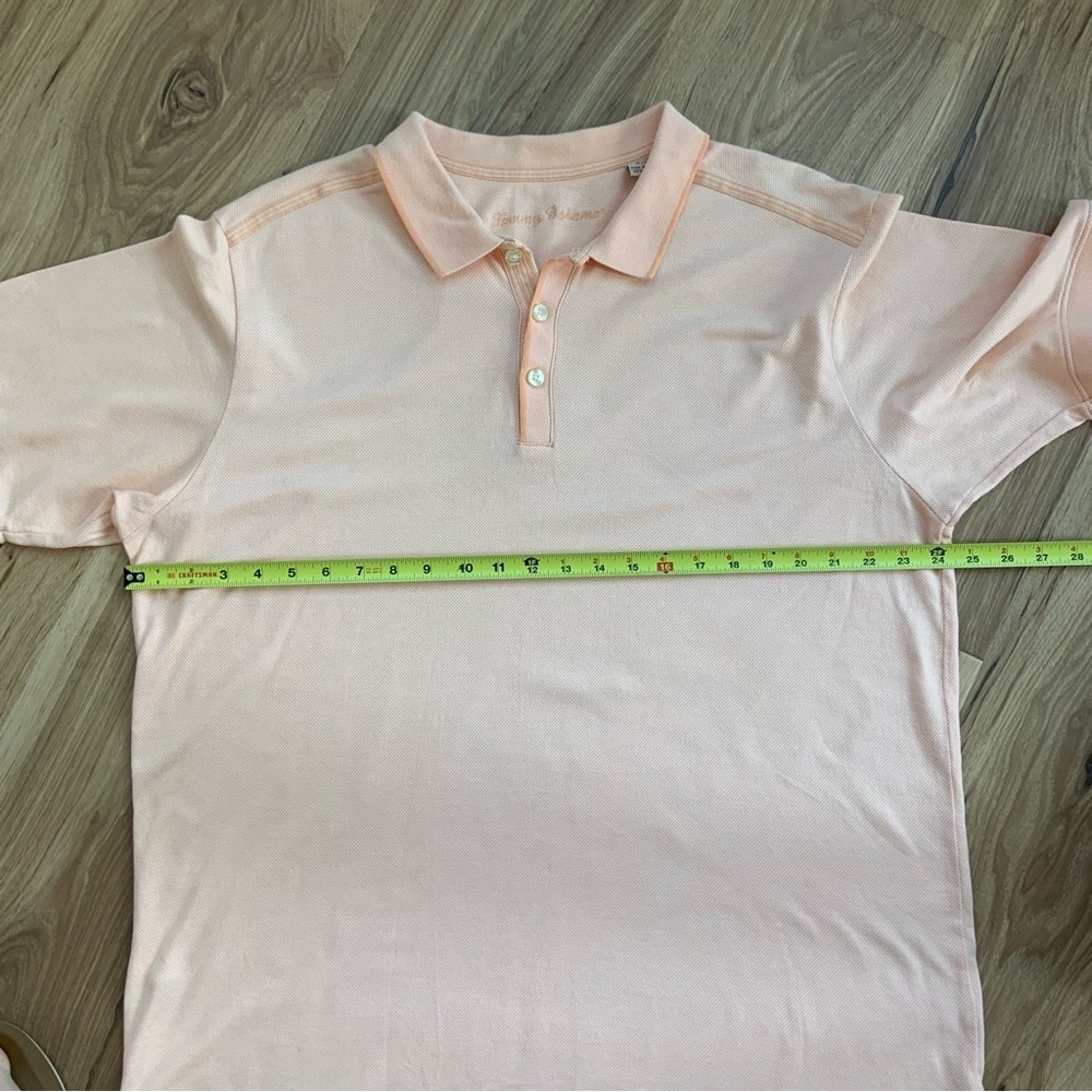 Like New‎ Tommy Bahama Peach Polo Shirt Size XL - Picture 8 of 10